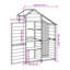 Remise à outils de jardin vidaXL, bois de pin massif, grand contreplaqué-113430887