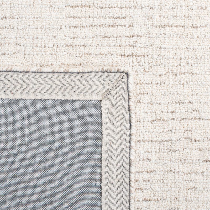 Maja Handmade Tufted Wool Ivory/Beige Rug, Runner 69 x 244cm
