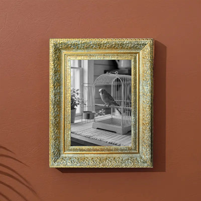 8" x 10" Antique Gold 1PC Desk Picture Frame for New Home Gifts