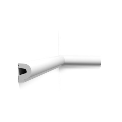 1-3/8 in D x 2 in W x 78-3/4 in L Primed White Plain Polyurethane Panel Moulding