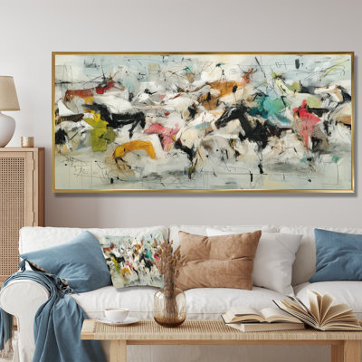Group Of People Dancing In New York City - Dancing Wall Art, White Figurative Canvas Print