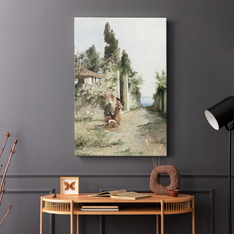 Motif floral rétro CLV - galerie Cavas, H 27 po x l 18 po