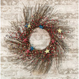 Faux Berry Twig 24'' Wreath