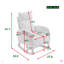 Chaise berçante moderne avec accoudoirs de salon et dossier haut