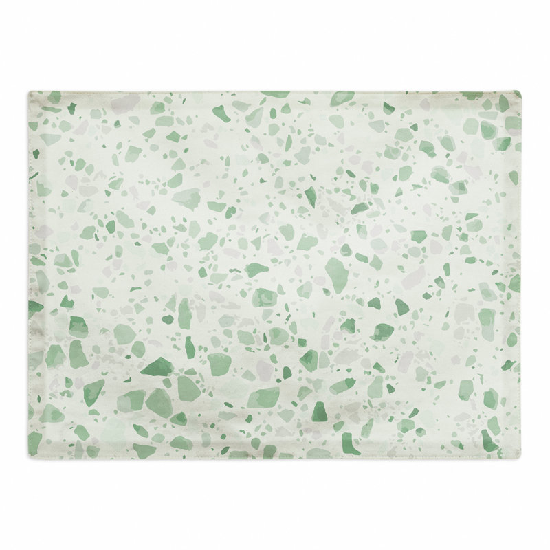 Napperon Blue Terrazzo, Vert