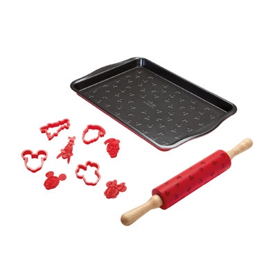 Disney Bake with Mickey 6 Piece Non-Stick Steel Bakeware Set