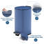 Poubelle Step, 2,4 gallons / 9L, poubelle de cuisine en acier inoxydable - Couvercle à fermeture en douceur - Seau intérieur amovible - Poubelle de salle de bain / bureau compacte - pour salle de bain / bureau, bleu-134458710