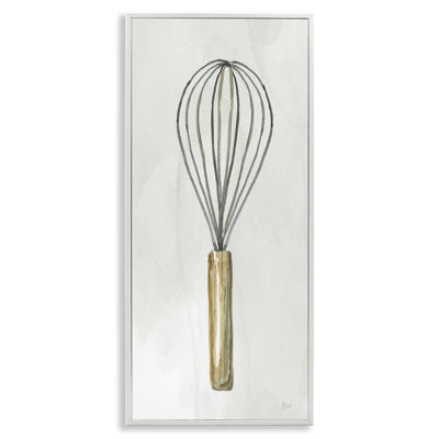Stupell Industries Rustic Kitchen Whisk Framed Giclee Art by Nan