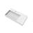 Juniper 36" Solid Surface Wall Mount Modern Minimalist Left Basin Bathroom Sink and LED Mirror Set-82220405