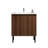 Modern American Style Bathroom Vanity with Vertical Groove Detail, 24/30/36 Inch Freestanding or Wall Hung Vanity with Choice of Black Undermount Sink-997536351-997536341