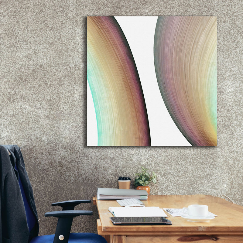  «Inner Pathway 2» par Alonzo Saunders, art mural sur toile, 37 po x 37 po