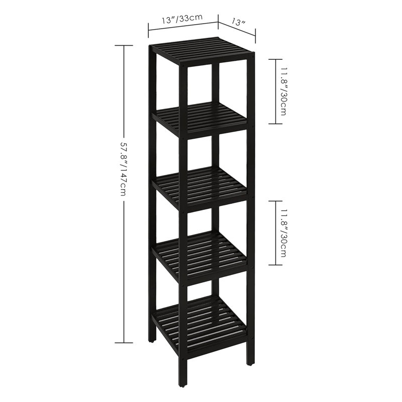 Bathroom Storage Shelf, Black