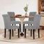 Elegant and Comfortable Dining Chair Tufted Fabric Upholstered Parsons Chair-15474140