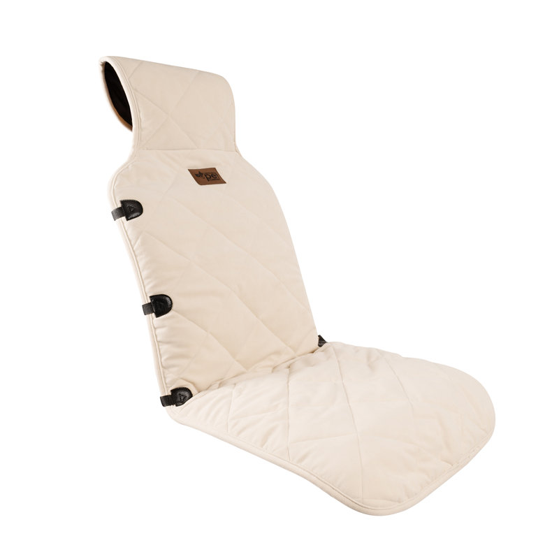 Protecteur de siège matelassé en microfibre, Beige