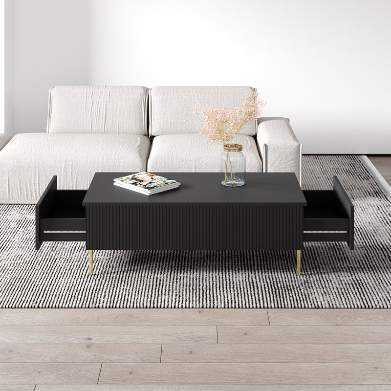 Table basse Solid, Noir