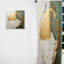 Peinture or et verte Fusion I - Rideau en velours moderne - obscurcissant - 1 panneau-107827092