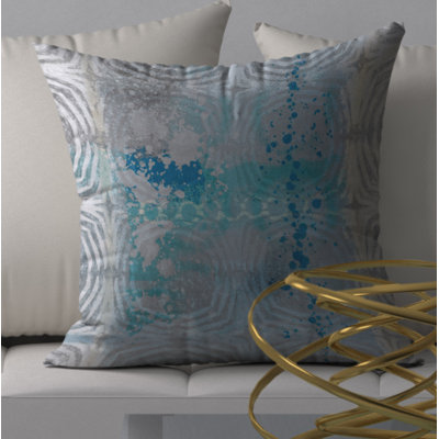Swell Symphony Modern Contemporary Decorative Throw Pillow