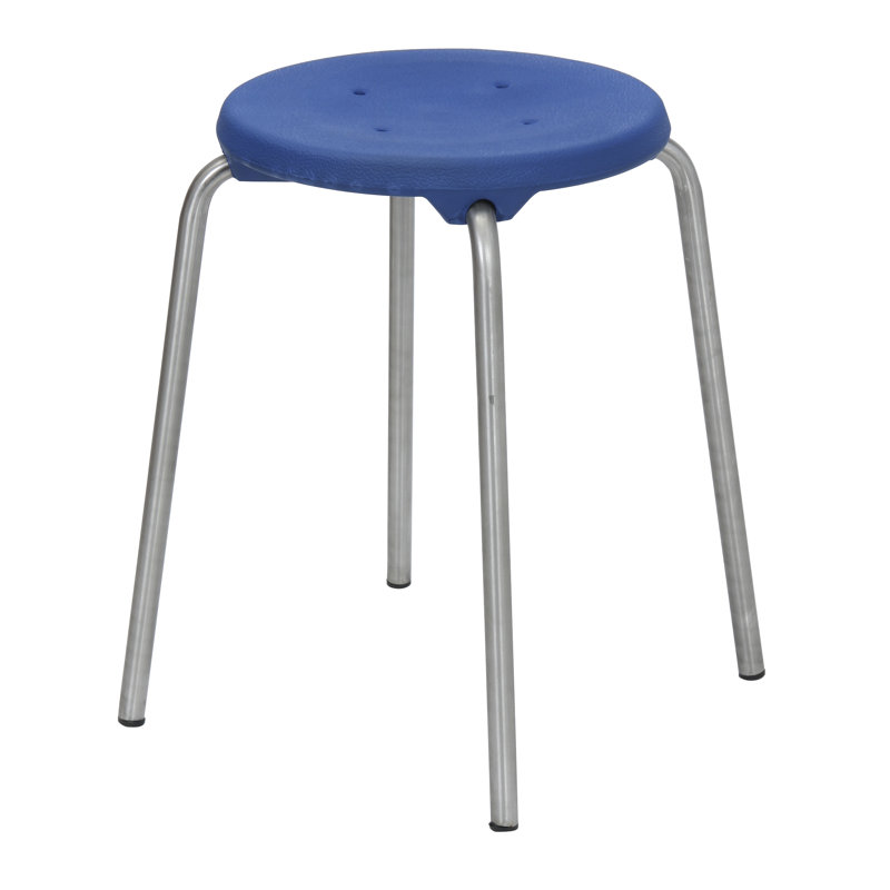 Pinkney Ergonomic Lab Stool, H50 x W48 x D48cm, Blue