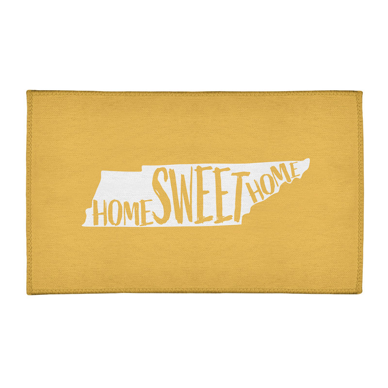 Tapis en poly-chenille tennessee à la maison, Rectangle 3 pi x 5 pi