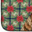 Tapis de vaisselle Brindle Great Dane Christmas PoinsettIas