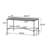 Hanselman Traditional Rectangular Iron Outdoor Coffee Table with Lattice Metal Weave Design