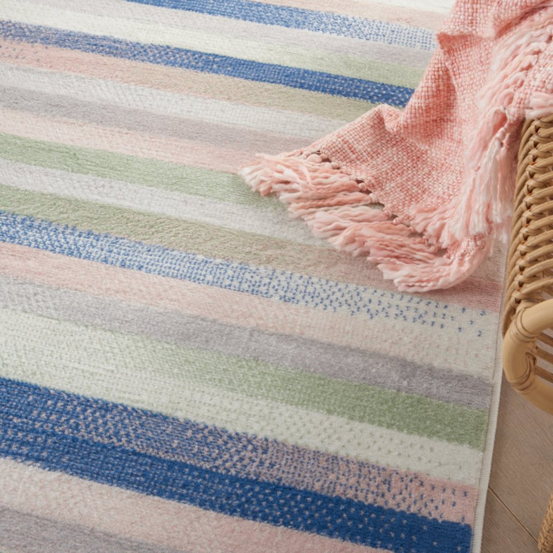 Inaayah Striped Indoor Rug, Rectangle 4' x 6'