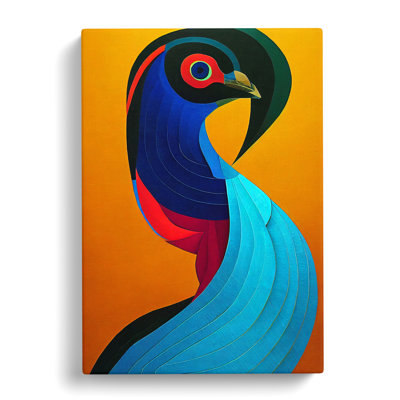 Peacock Abstract No.4 - Wrapped Canvas