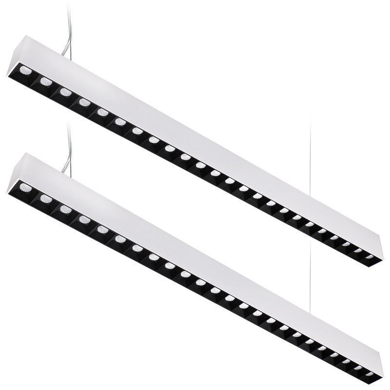 Grille Dimmable Rectangle Strip Ceiling Light