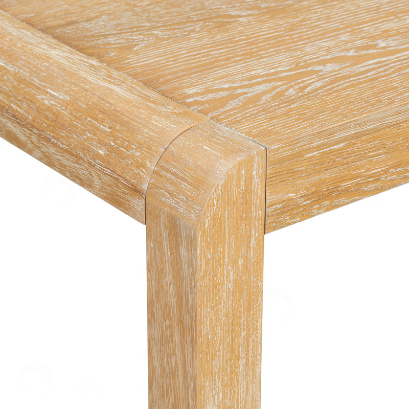 Ensemble de table de salle à manger extensible avec 4 chaises rembourrées et un banc, Natural, Naturel