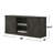 58" Wide TV Stand with 2 Open Shelves and 2 Cabinets-1412856953