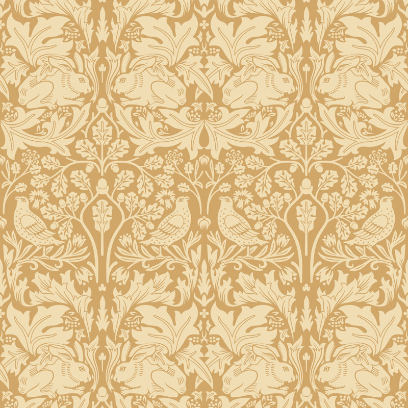 Padstow 10m x 50cm Matte Wallpaper Roll, Yellow Ochre