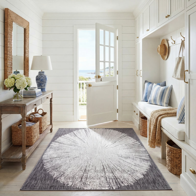 Tapis d'intérieur / extérieur Kenric Performance, Rectangle 5 pi 3 po x 7 pi 7 po