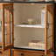 Buffet rétro en bois massif vieilli