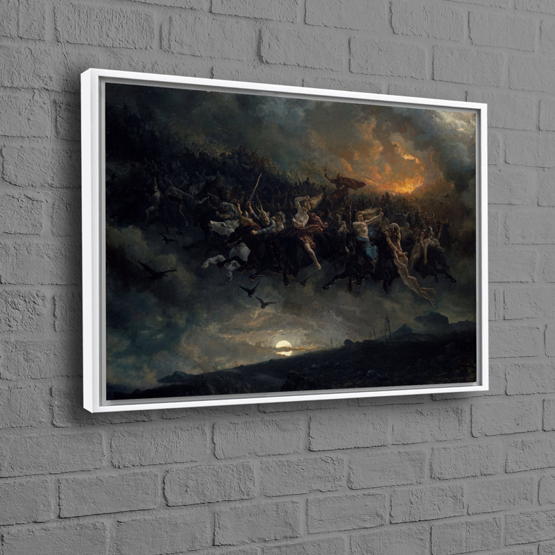 Print on Canvas, 40cm H x 60cm W, White, Framed Print without Mat