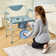 VEVOR Commode Chair, Bedside Commode with Drop-Down Arms and Detachable Backrest