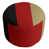 Noir/rouge/or sélectionné