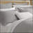 Full/Queen 3 Piece Cotton Quilt Set Light Gray