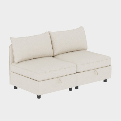 Modular Sectional Sofa, Convertible Sofa Seat With Storage, Sleeper Sectional Sofa Set, Fabric Flexible Modular Combinations For Living Room