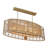 Dareck 5 Light Burnished Silver Linear Oval Chandelier
