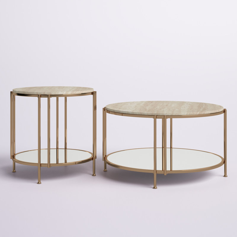 Ensemble de tables basses 2 pièces Anara