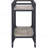 Rustic Oak & Charcoal Finish Serving Cart