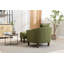 Confortable fauteuil d'appoint Mid-Century moderne avec repose-pieds pour la détente-498131230