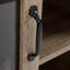 Armoire à vin pour un usage domestique - Gardez vos boissons organisées, capacité de 110 lb, étagère de rangement brun 6 unités, porte coulissante, profondeur 15,25 po