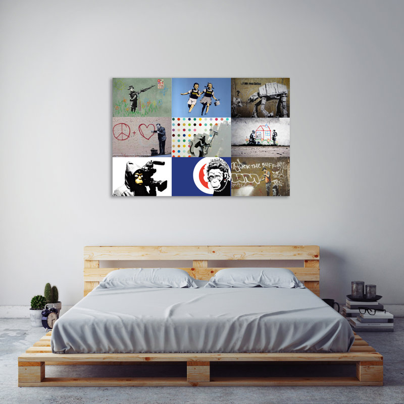 « photomontage iv », reproduction d’impression sur toile tendue, H 12 po x l 18 po x P 1,5 po