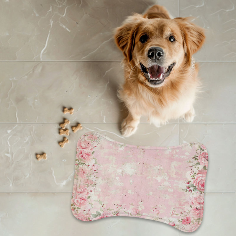 Tapis rose usé - 1 pièce