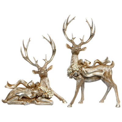 Cerf à ruban, ensemble de 2 - 19 à 27 pouces