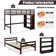 Emeteria Twin over Twin L-Shaped Bunk Beds with Bookcase by Harriet Bee
