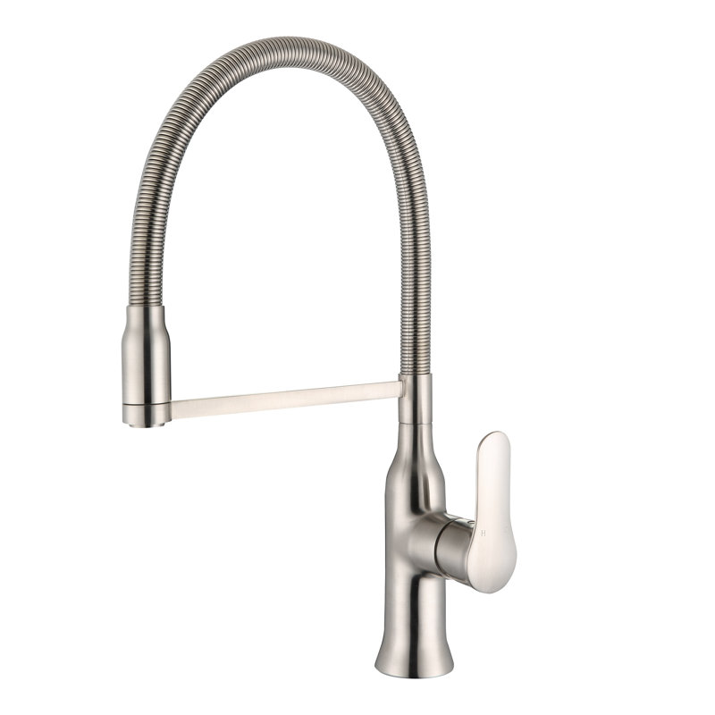 Robinet de cuisine à poignée simple pull down Camelia