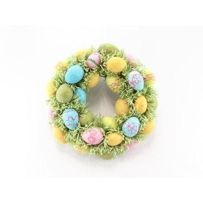 Handcrafted Faux Grass 15'' Wreath