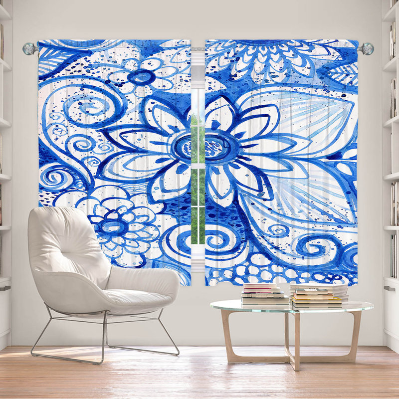 Room Darkening Curtain Pair, 40" W x 52" L